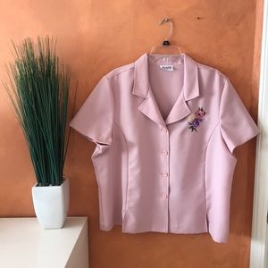 VINTAGE | short sleeve blouse